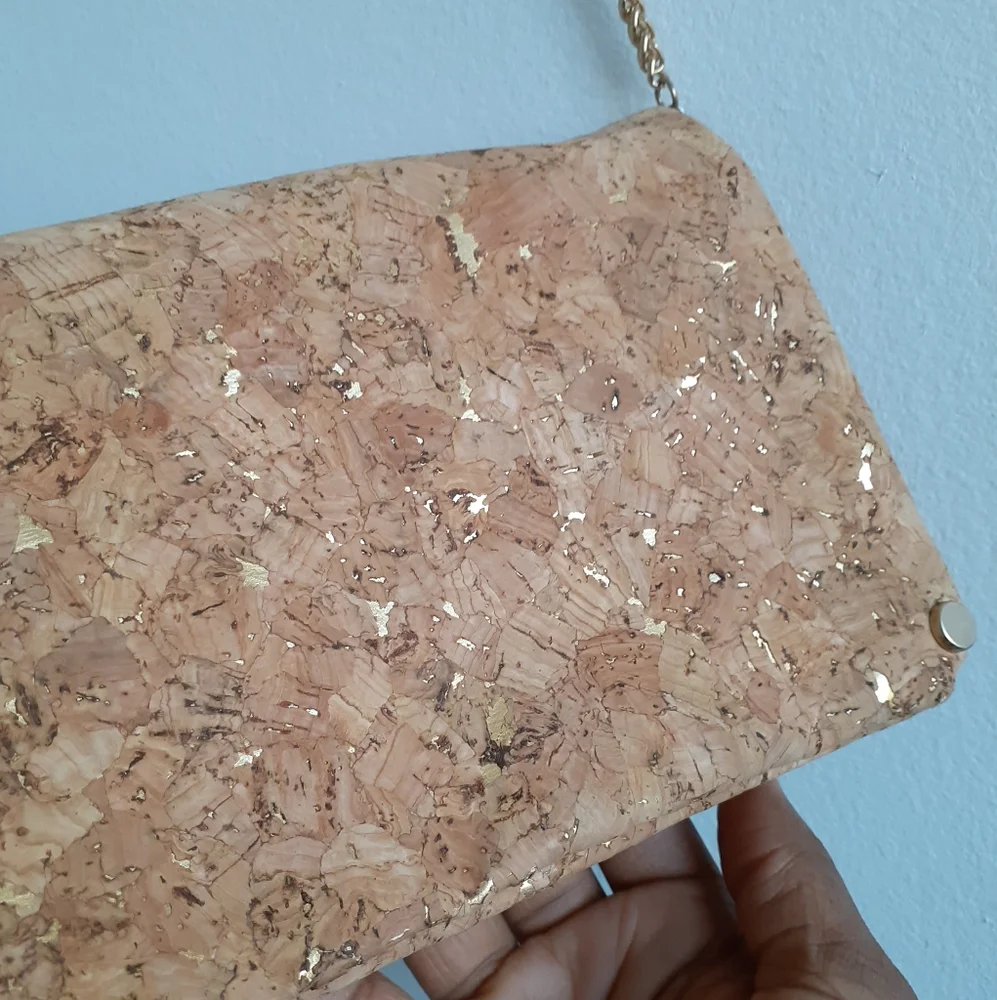 Gold Speckled Cork Mini Handbag - Picture 12 of 13